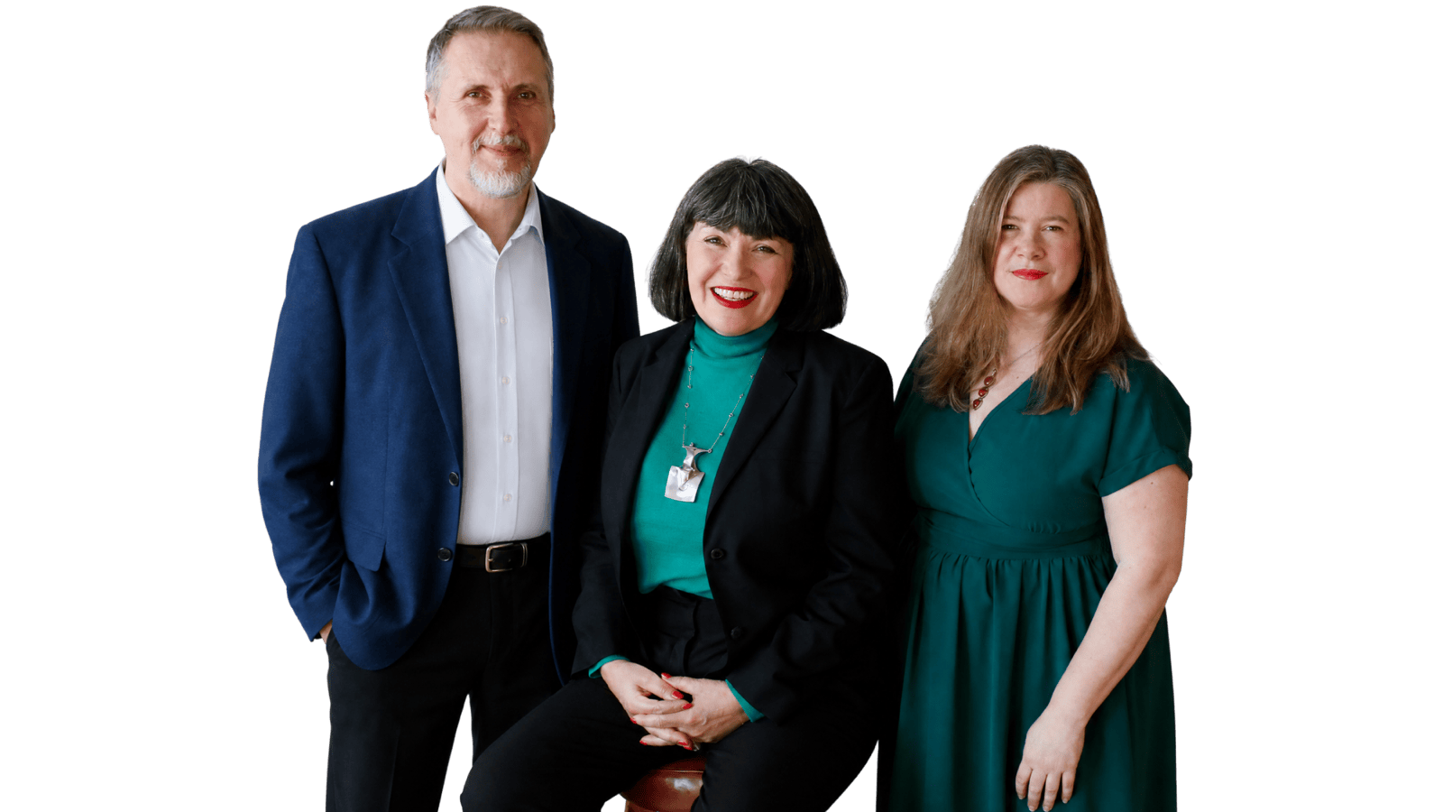 Carl Hewitt, Joanne Sumner, and Emma Pruen